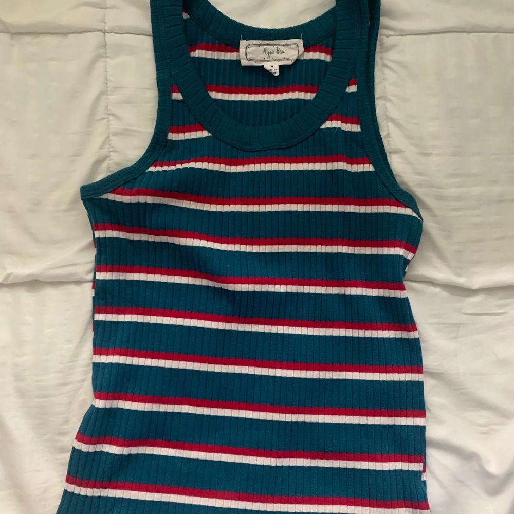 Red white and blue tank top